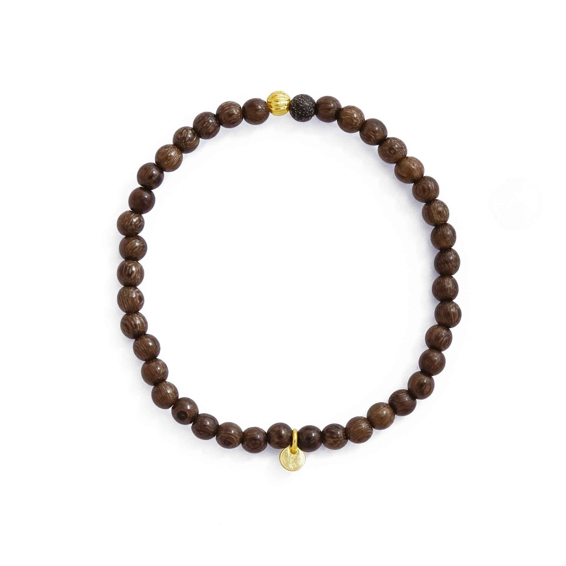 Sandalwood Beaded Bracelet Set - Crystalory