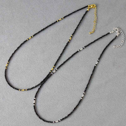 Minimalist Beaded Necklace - Crystalory