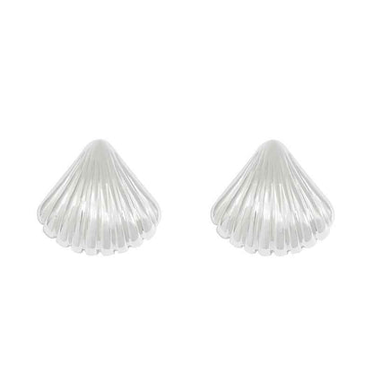 Gold Seashell Earrings - Crystalory