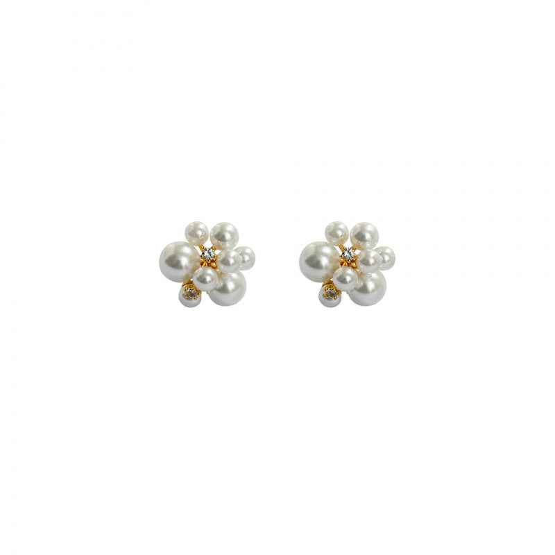 Bouquet Pearl Earrings - Crystalory