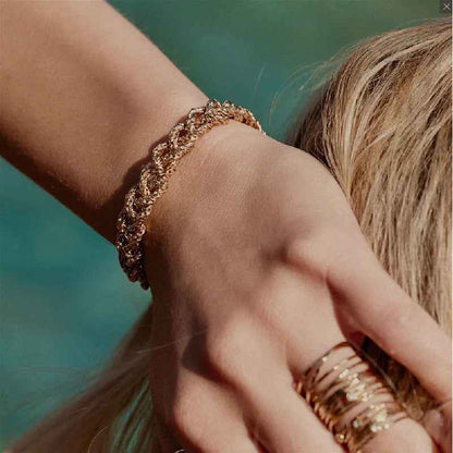 Gold Rope Chain Bracelet