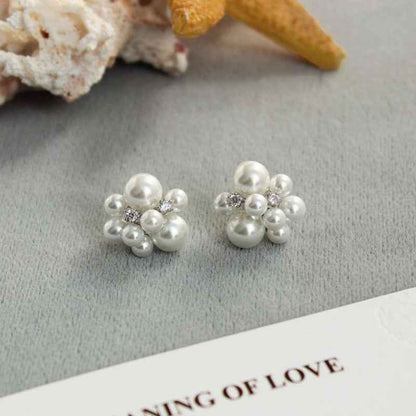 Bouquet Pearl Earrings - Crystalory