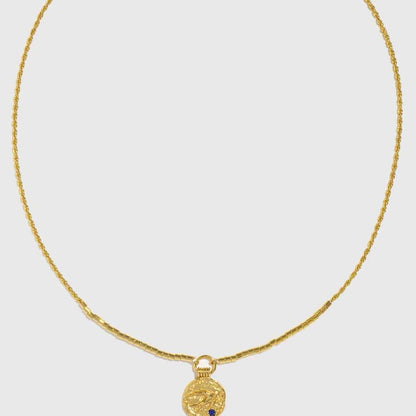 Gold Bird Coin Necklace - Crystalory