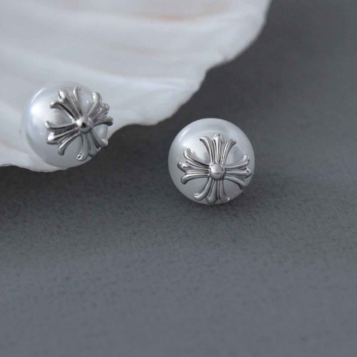 Cross Pearl Jewelry Set - Crystalory