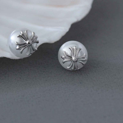 Cross Pearl Jewelry Set - Crystalory