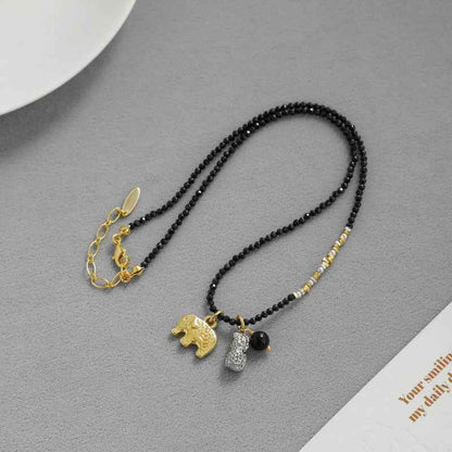 Elephant Pendant Necklace - Crystalory