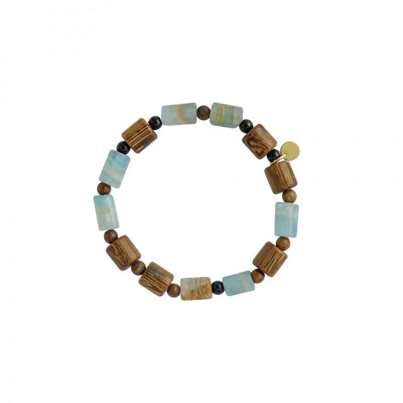 Mist Cloud Beaded Necklace & Bracelet Set - Crystalory