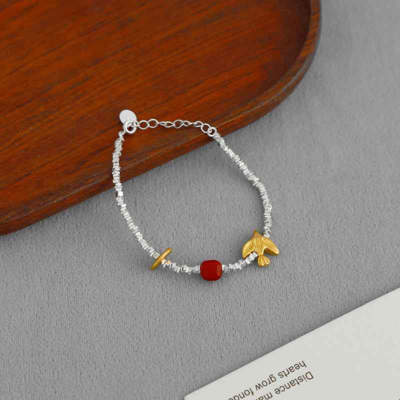 Silver Flying Swallow Bracelet