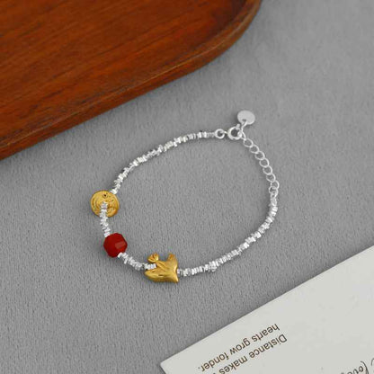 Silver Flying Swallow Bracelet