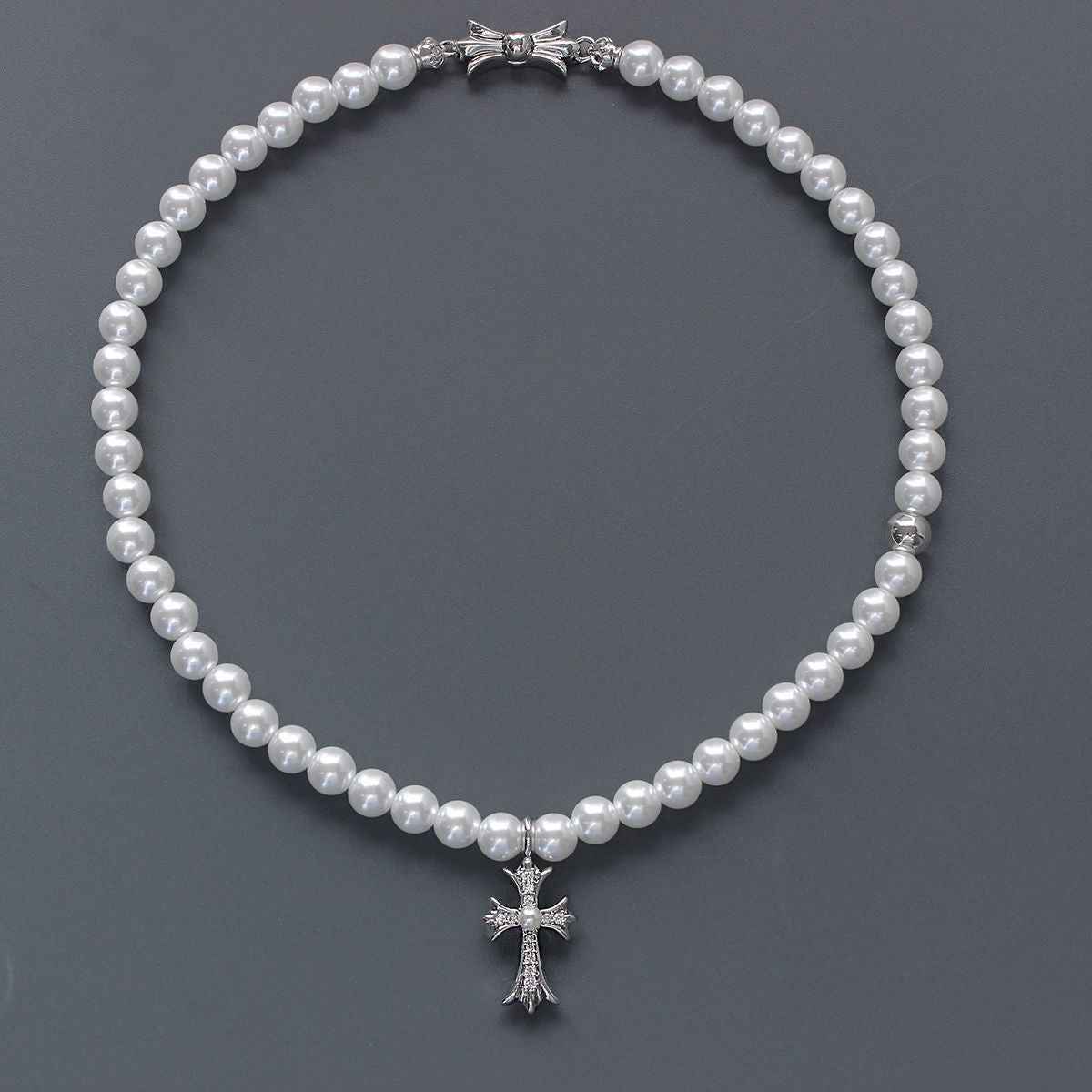 Cross Pearl Jewelry Set - Crystalory