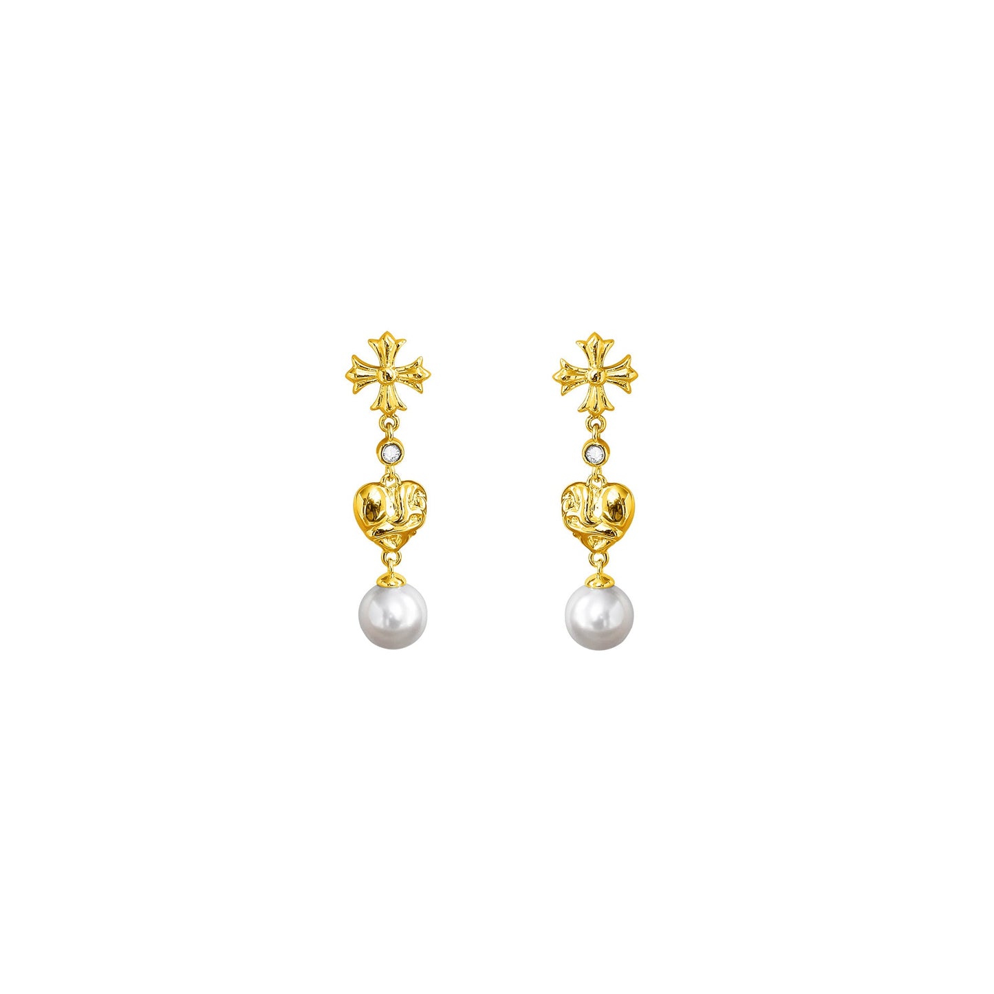 Cross Pearl Jewelry Set - Crystalory