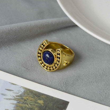 Lapis Lazuli Horseshoe Jewelry Set - Crystalory