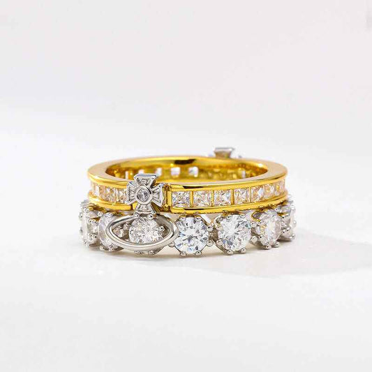 Saturn Zircon Ring - Crystalory