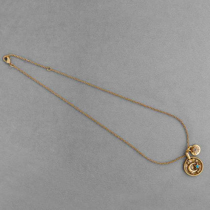 Moon & Star Amulet Necklace - Crystalory