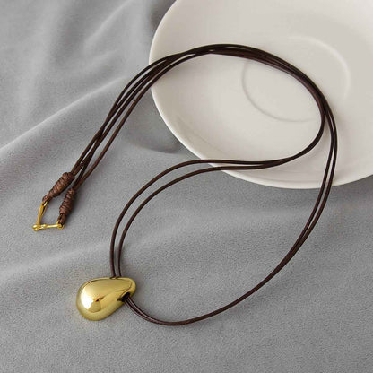 Large Teardrop Pendant Necklace - Crystalory
