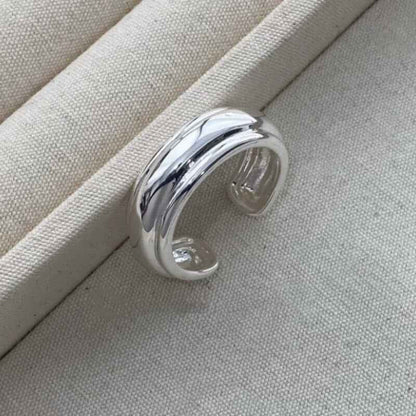 Minimalist Adjustable Open Ring - Crystalory