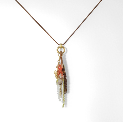 Summer Orchard Tassel Necklace - Crystalory