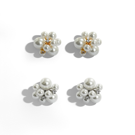 Bouquet Pearl Earrings - Crystalory