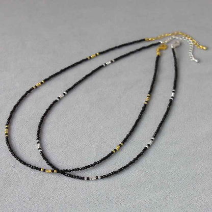 Minimalist Beaded Necklace - Crystalory