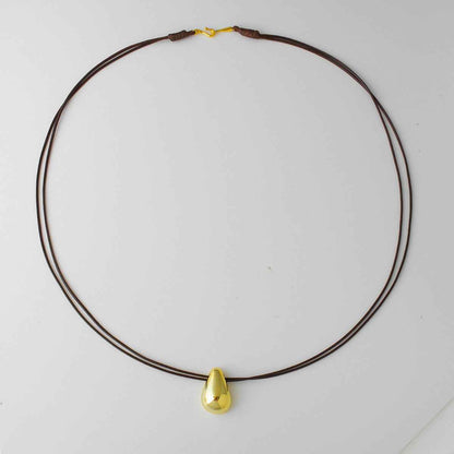 Large Teardrop Pendant Necklace - Crystalory