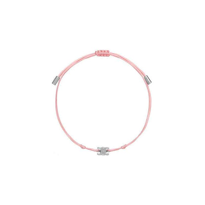 Gold Initial Cord Bracelet