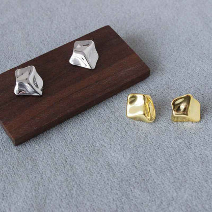 Meteorite Stud Earrings - Crystalory