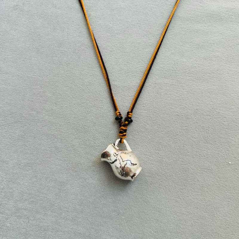 Engraved Wine Jug Necklace - Crystalory