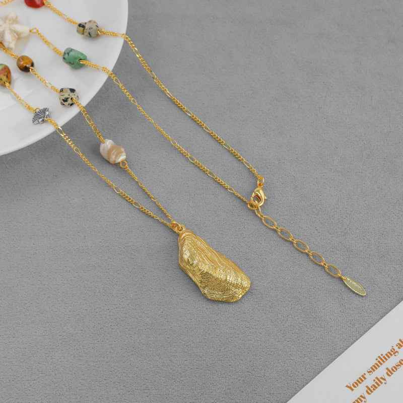 Bohemian Shell Pendant Necklace - Crystalory