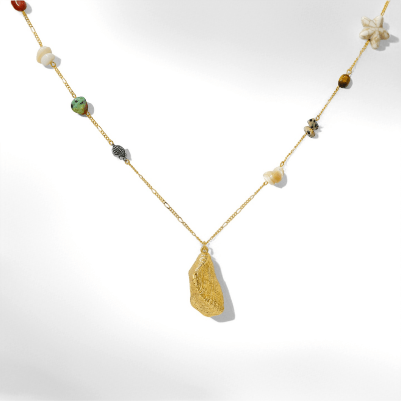 Bohemian Shell Pendant Necklace - Crystalory