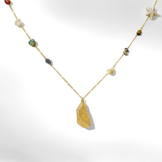 Bohemian Shell Pendant Necklace - Crystalory