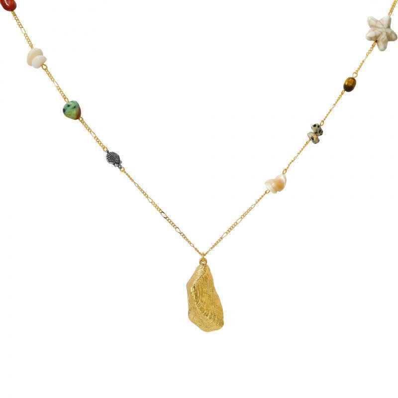 Bohemian Shell Pendant Necklace - Crystalory