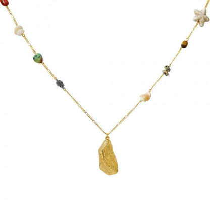 Bohemian Shell Pendant Necklace - Crystalory