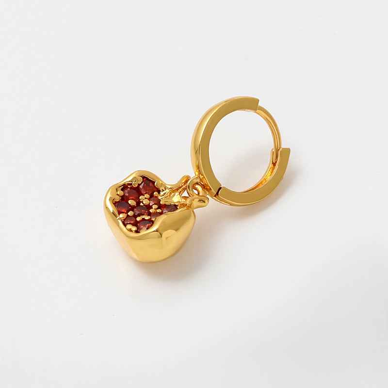 Pomegranate Necklace & Earrings Set - Crystalory