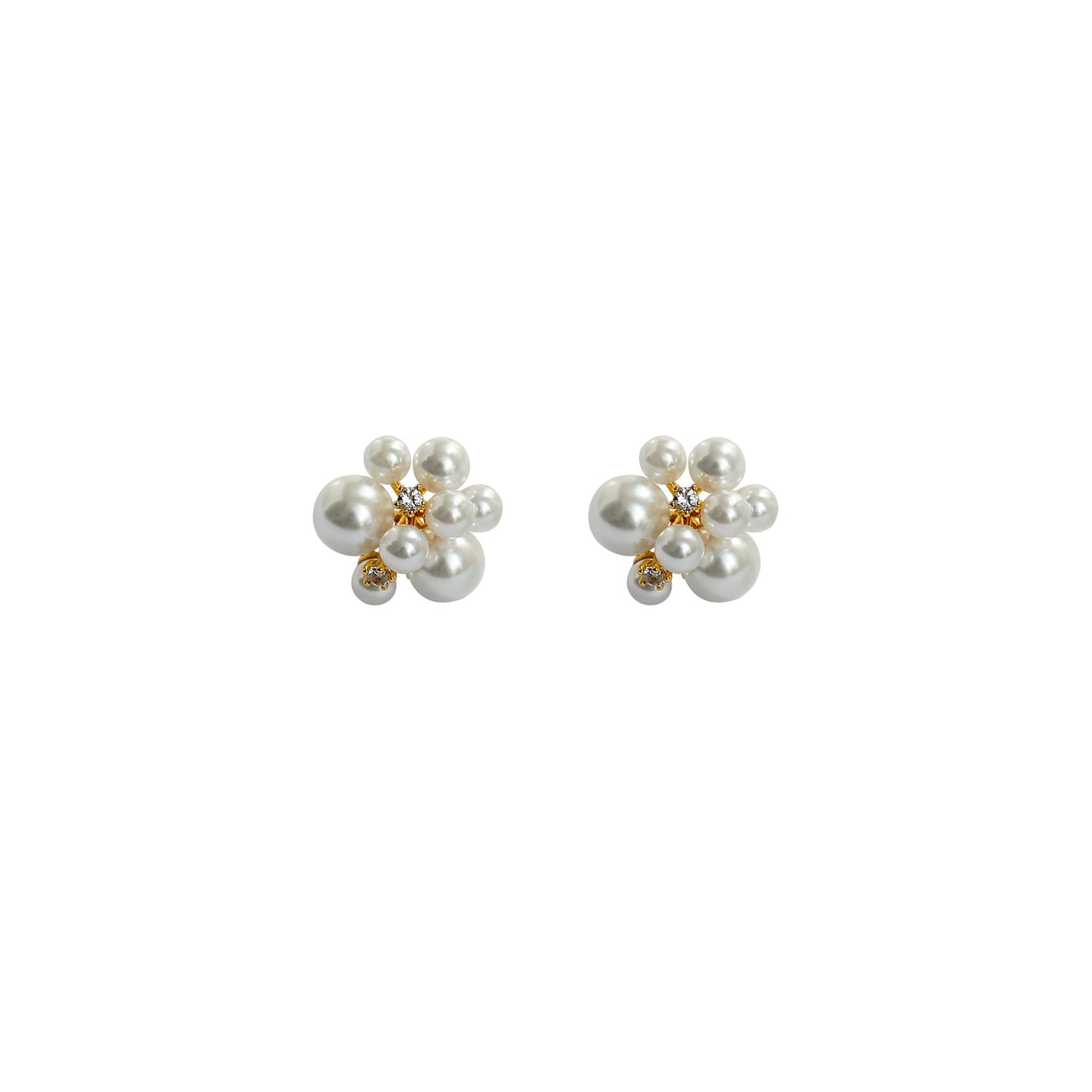Bouquet Pearl Earrings - Crystalory