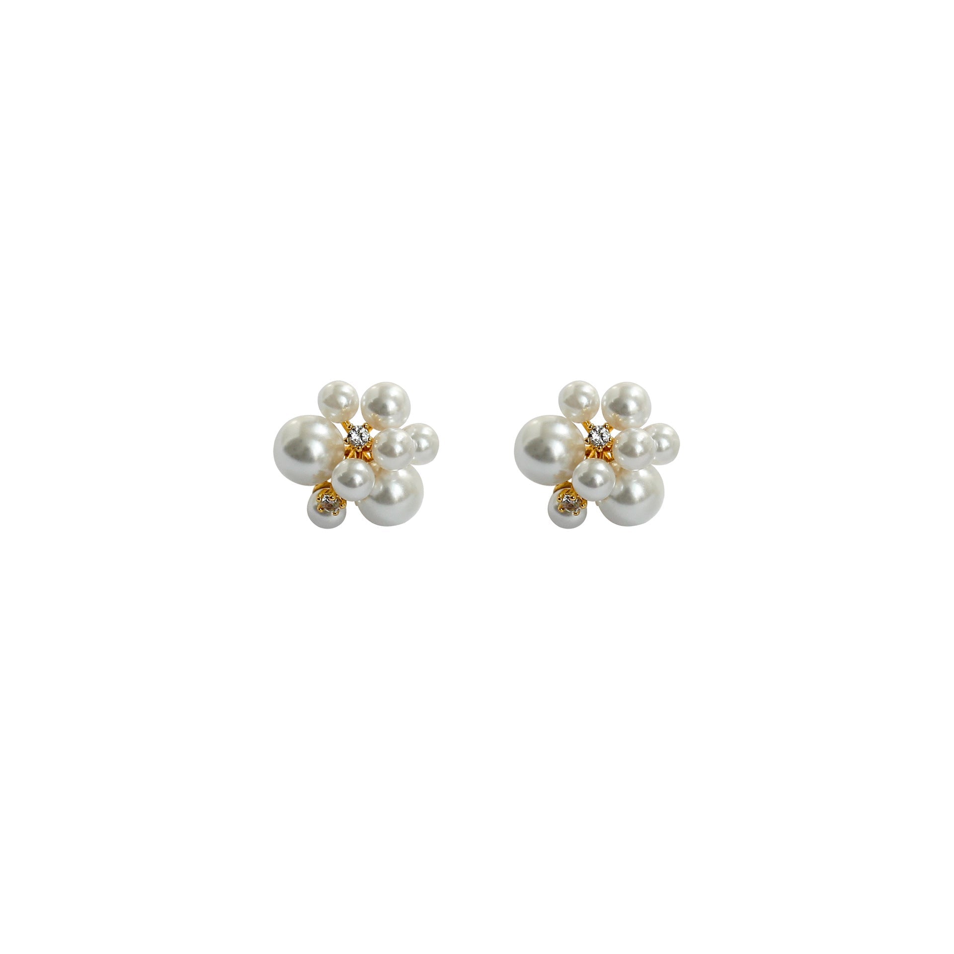 Bouquet Pearl Earrings - Crystalory