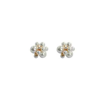 Bouquet Pearl Earrings - Crystalory