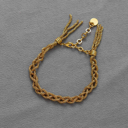 Gold Rope Chain Bracelet