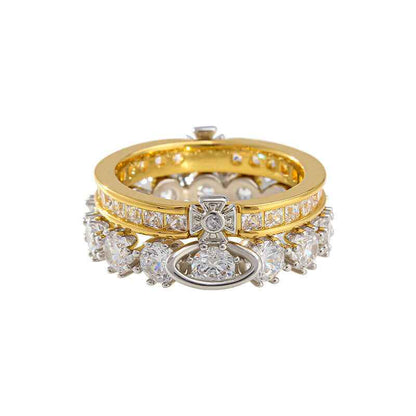 Saturn Zircon Ring - Crystalory