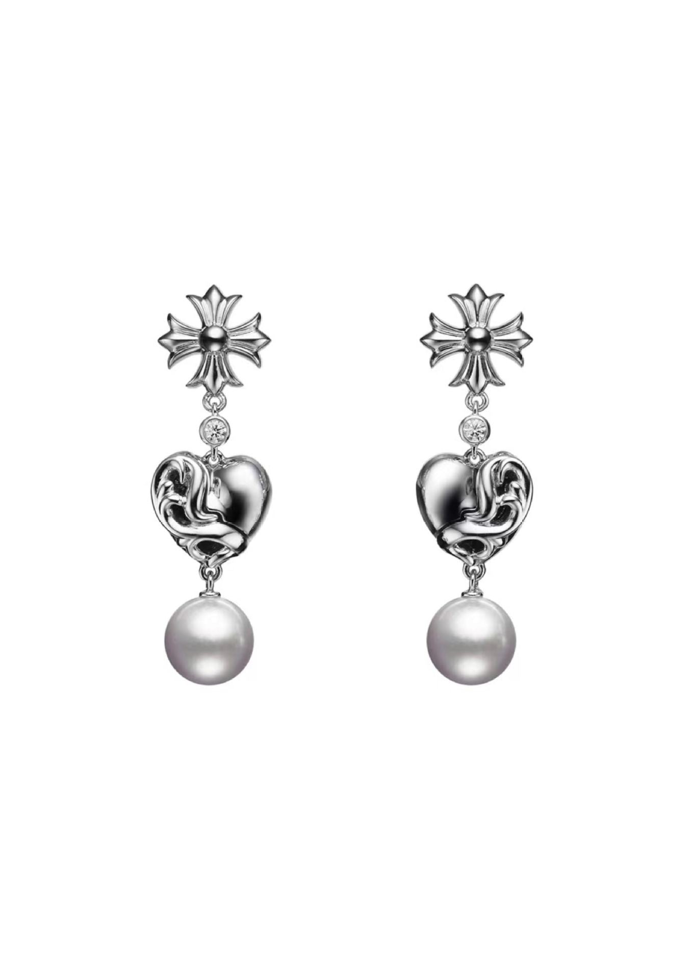Cross Pearl Jewelry Set - Crystalory