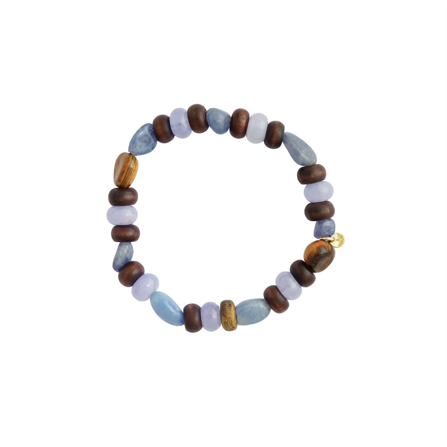 Sandalwood Beaded Bracelet Set - Crystalory