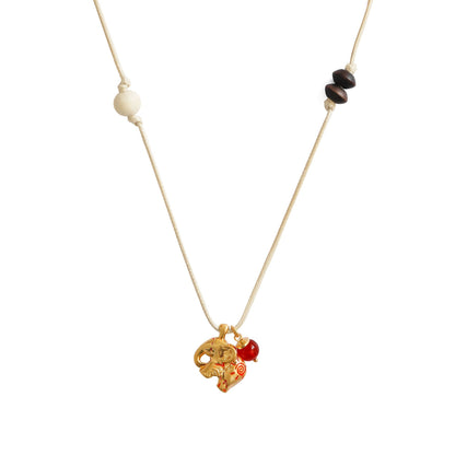 Totem Elephant Pendant Necklace - Crystalory