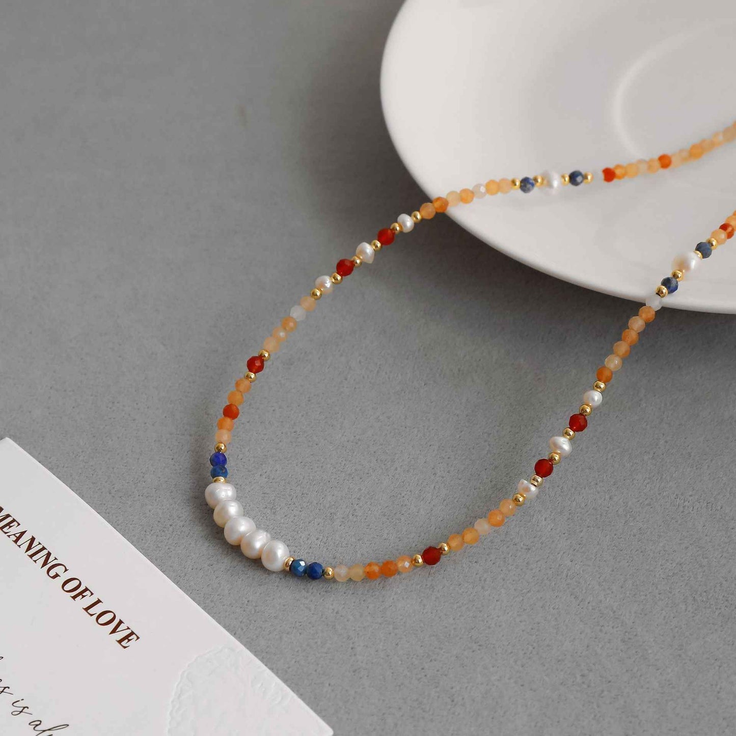 Van Gogh Sunflower Beaded Necklace - Crystalory