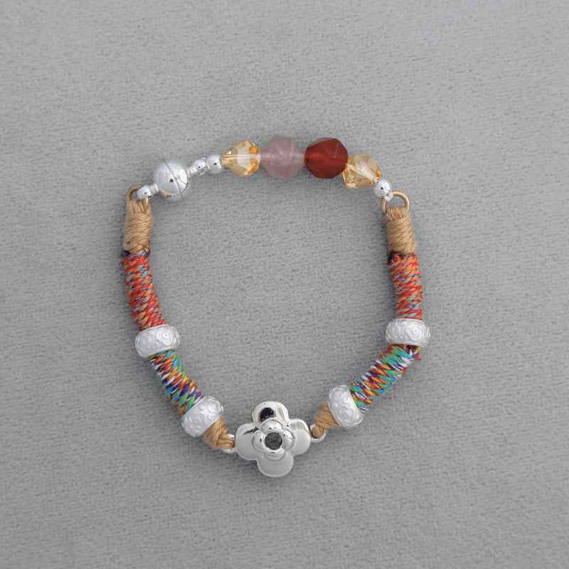 Floral Beaded Bracelet