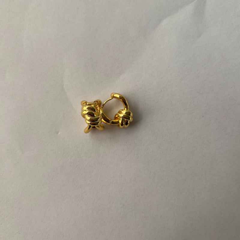 Gold Knot Earrings - Crystalory