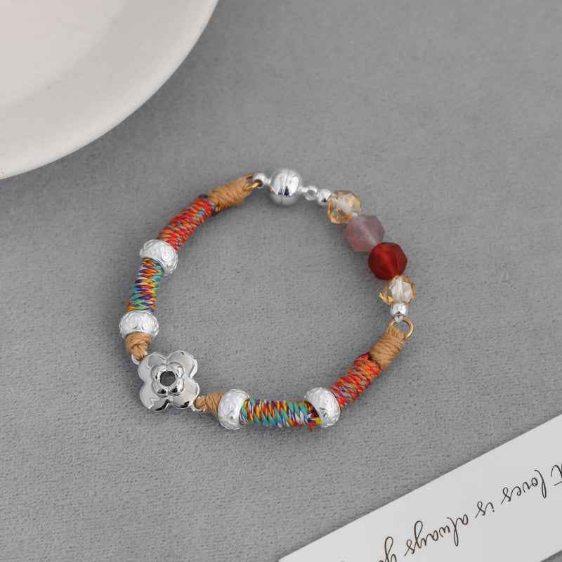 Floral Beaded Bracelet