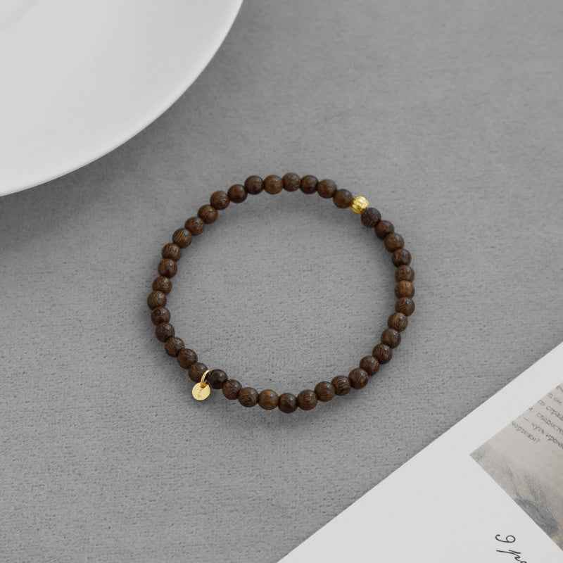 Sandalwood Beaded Bracelet Set - Crystalory