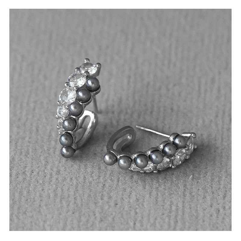 Gray Pearl Pendant Necklace - Crystalory