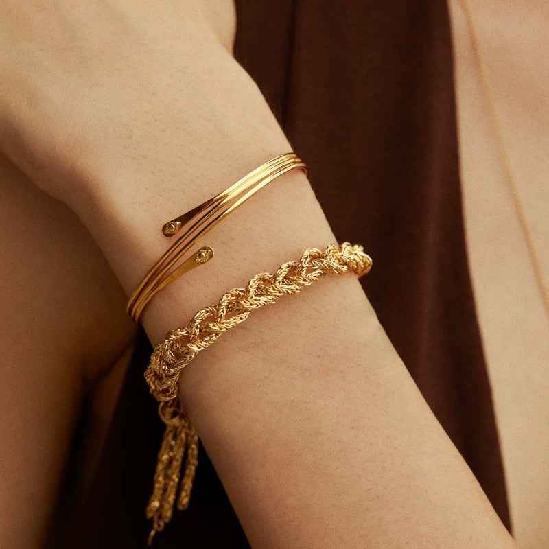 Gold Rope Chain Bracelet