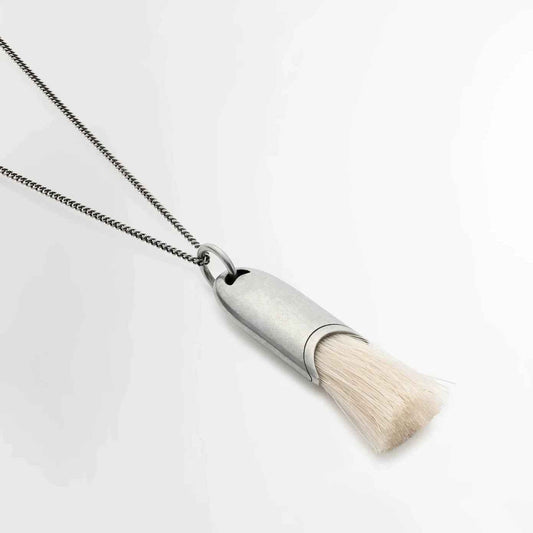 Mini Brush Pendant Necklace - Crystalory