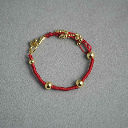 Gold & Silver Beaded Bracelet